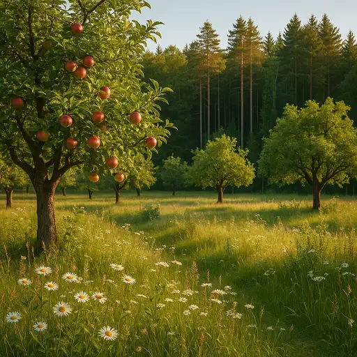 Streuobst- und Wald-Ökosystem